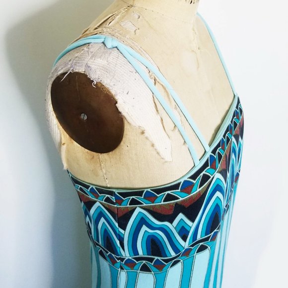 Egyptian Revival Alfred Shaheen Maxi Dress Med - Picture 8 of 8